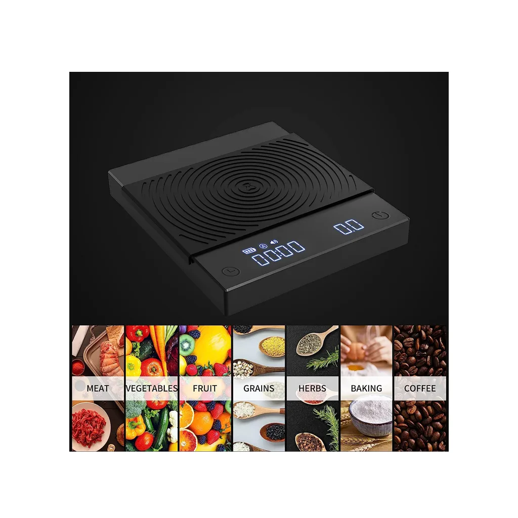 ترازو اسکیل قهوه هوشمند تایم مور مدل Black Mirror Basic Plus