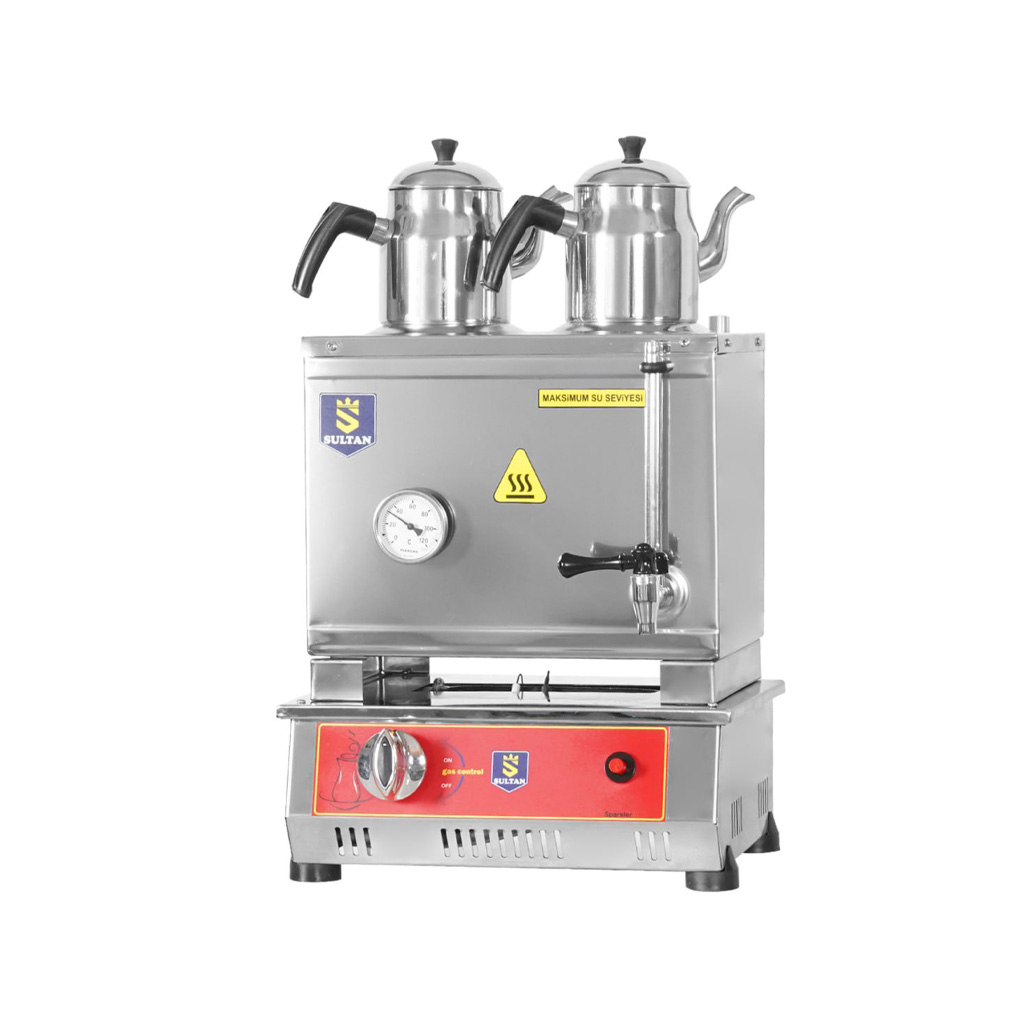 چای ساز صنعتی 2 قوری گازی سلطان SU-G223