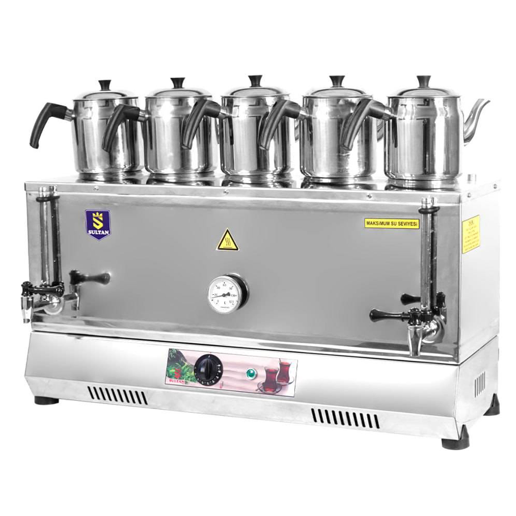چای ساز صنعتی پنج قوری کلاسیک سلطان SU-E550