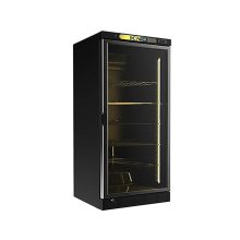 يخچال 80 سانتی بدنه مشکی تک درب کینو مدل KR 600 BL