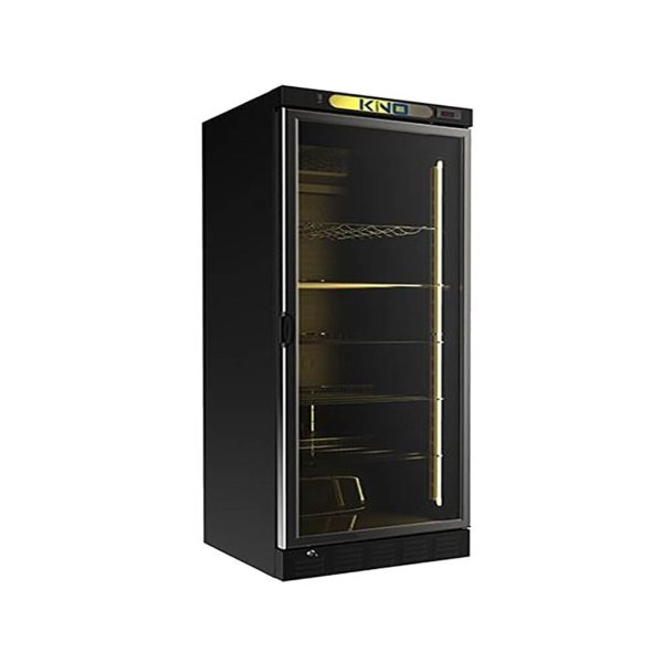 يخچال 80 سانتی بدنه مشکی تک درب کینو مدل KR 600 BL