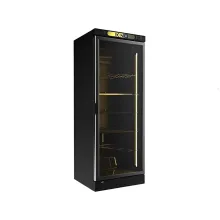 يخچال 60 سانتی بدنه و شیشه مشکی کینو مدل KR 615 WLBL